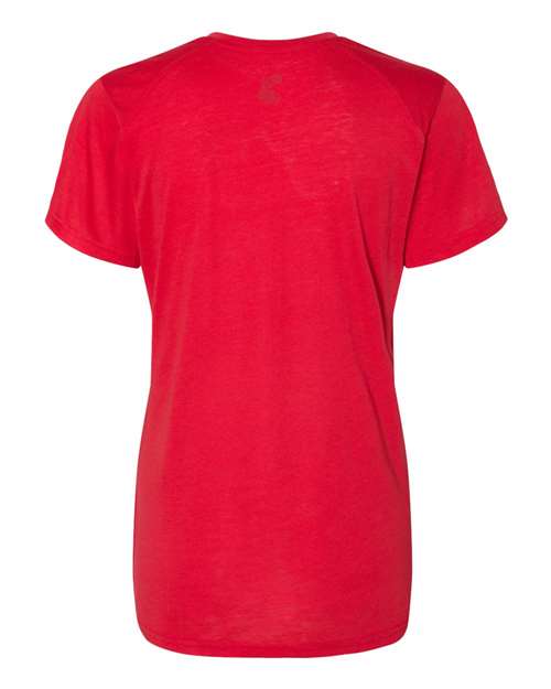 Badger - Women’s Triblend Performance V-Neck Short Sleeve T-Shirt - 4962