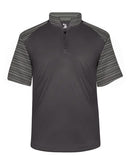 Badger - Sport Stripe Quarter Zip T-Shirt - 4132