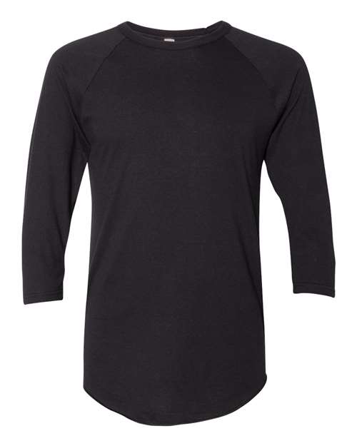 American Apparel - 50/50 Raglan Three-Quarter Sleeve Tee - BB453W