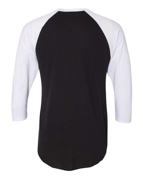 American Apparel - 50/50 Raglan Three-Quarter Sleeve Tee - BB453W