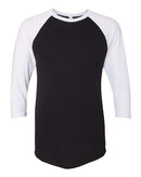 American Apparel - 50/50 Raglan Three-Quarter Sleeve Tee - BB453W