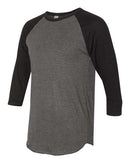 American Apparel - 50/50 Raglan Three-Quarter Sleeve Tee - BB453W