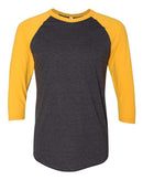 American Apparel - 50/50 Raglan Three-Quarter Sleeve Tee - BB453W