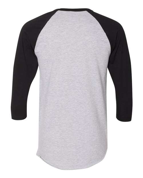 American Apparel - 50/50 Raglan Three-Quarter Sleeve Tee - BB453W