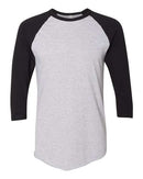 American Apparel - 50/50 Raglan Three-Quarter Sleeve Tee - BB453W