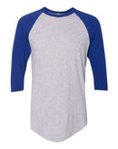 American Apparel - 50/50 Raglan Three-Quarter Sleeve Tee - BB453W