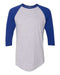 American Apparel - 50/50 Raglan Three-Quarter Sleeve Tee - BB453W