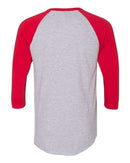 American Apparel - 50/50 Raglan Three-Quarter Sleeve Tee - BB453W