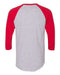 American Apparel - 50/50 Raglan Three-Quarter Sleeve Tee - BB453W