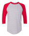 American Apparel - 50/50 Raglan Three-Quarter Sleeve Tee - BB453W