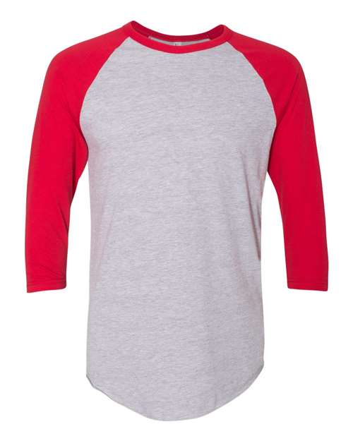 American Apparel - 50/50 Raglan Three-Quarter Sleeve Tee - BB453W