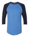 American Apparel - 50/50 Raglan Three-Quarter Sleeve Tee - BB453W