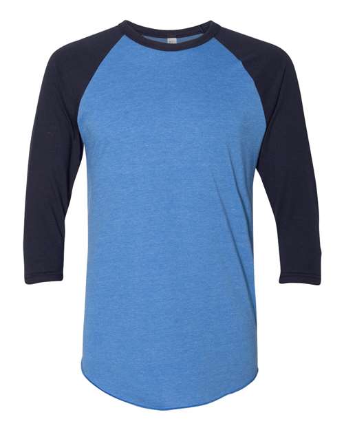 American Apparel - 50/50 Raglan Three-Quarter Sleeve Tee - BB453W