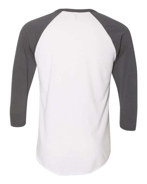 American Apparel - 50/50 Raglan Three-Quarter Sleeve Tee - BB453W