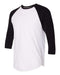 American Apparel - 50/50 Raglan Three-Quarter Sleeve Tee - BB453W