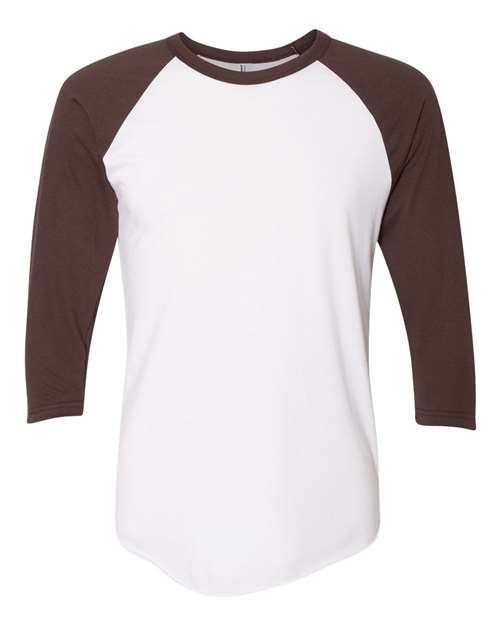 American Apparel - 50/50 Raglan Three-Quarter Sleeve Tee - BB453W