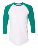 American Apparel - 50/50 Raglan Three-Quarter Sleeve Tee - BB453W