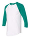 American Apparel - 50/50 Raglan Three-Quarter Sleeve Tee - BB453W