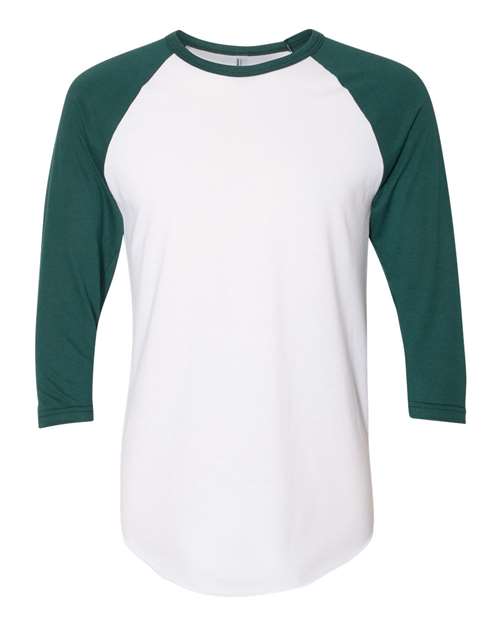 American Apparel - 50/50 Raglan Three-Quarter Sleeve Tee - BB453W