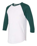 American Apparel - 50/50 Raglan Three-Quarter Sleeve Tee - BB453W