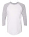 American Apparel - 50/50 Raglan Three-Quarter Sleeve Tee - BB453W