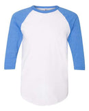 American Apparel - 50/50 Raglan Three-Quarter Sleeve Tee - BB453W