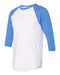 American Apparel - 50/50 Raglan Three-Quarter Sleeve Tee - BB453W