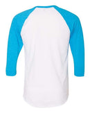 American Apparel - 50/50 Raglan Three-Quarter Sleeve Tee - BB453W