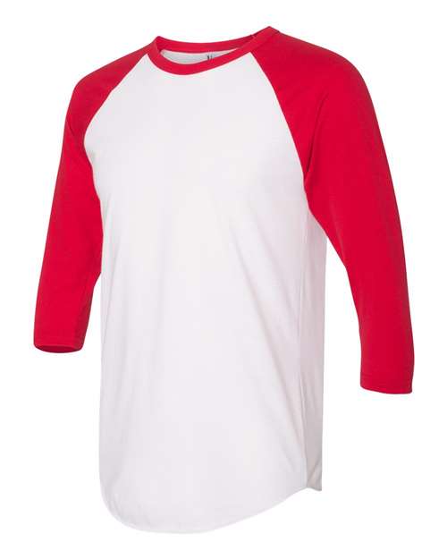 American Apparel - 50/50 Raglan Three-Quarter Sleeve Tee - BB453W (More Color)