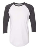 American Apparel - 50/50 Raglan Three-Quarter Sleeve Tee - BB453W