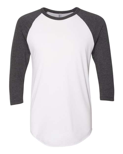 American Apparel - 50/50 Raglan Three-Quarter Sleeve Tee - BB453W