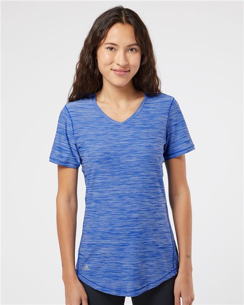 Adidas - Women's Mèlange Tech V-Neck T-Shirt - A373