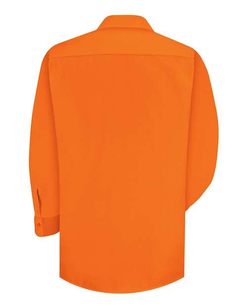 Red Kap - Enhanced Visibility Long Sleeve Work Shirt Long Sizes - SS14L