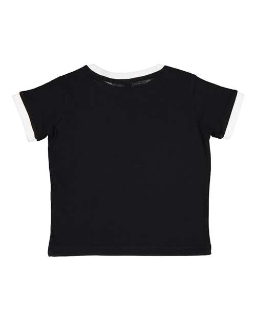 Rabbit Skins - Toddler Retro Ringer Fine Jersey Tee - 3032