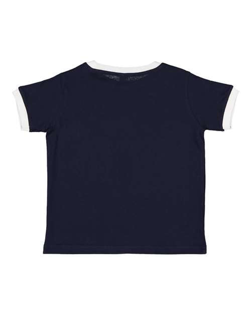 Rabbit Skins - Toddler Retro Ringer Fine Jersey Tee - 3032