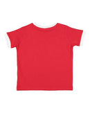 Rabbit Skins - Toddler Retro Ringer Fine Jersey Tee - 3032