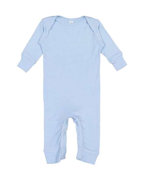 Rabbit Skins - Infant Long Legged Baby Rib Bodysuit - 4412