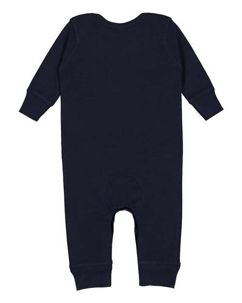 Rabbit Skins - Infant Long Legged Baby Rib Bodysuit - 4412