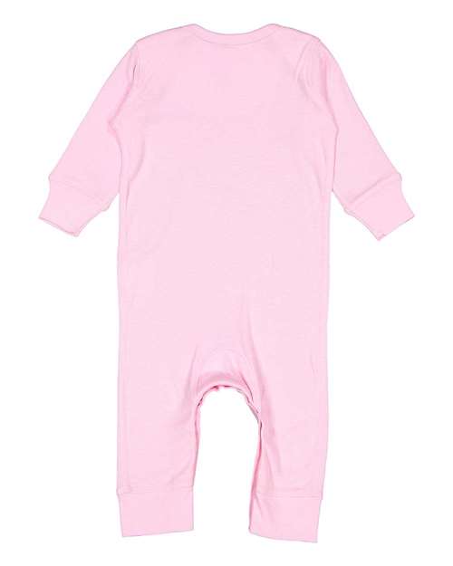 Rabbit Skins - Infant Long Legged Baby Rib Bodysuit - 4412