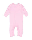 Rabbit Skins - Infant Long Legged Baby Rib Bodysuit - 4412