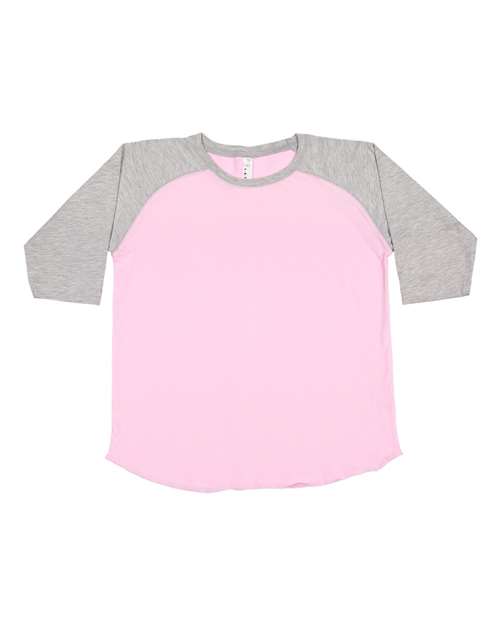 LAT - Youth Baseball Fine Jersey Three-Quarter Sleeve Tee - 6130