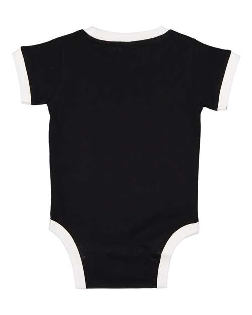 Rabbit Skins - Infant Retro Ringer Fine Jersey Bodysuit - 4432