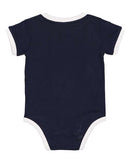 Rabbit Skins - Infant Retro Ringer Fine Jersey Bodysuit - 4432