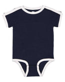 Rabbit Skins - Infant Retro Ringer Fine Jersey Bodysuit - 4432