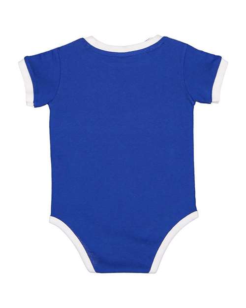 Rabbit Skins - Infant Retro Ringer Fine Jersey Bodysuit - 4432