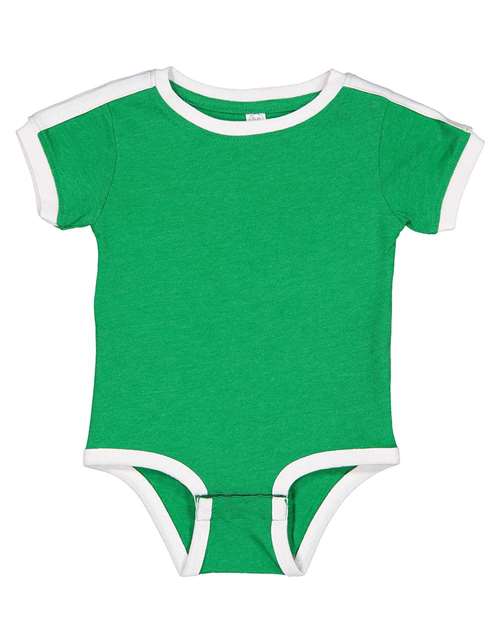 Rabbit Skins - Infant Retro Ringer Fine Jersey Bodysuit - 4432