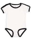 Rabbit Skins - Infant Retro Ringer Fine Jersey Bodysuit - 4432