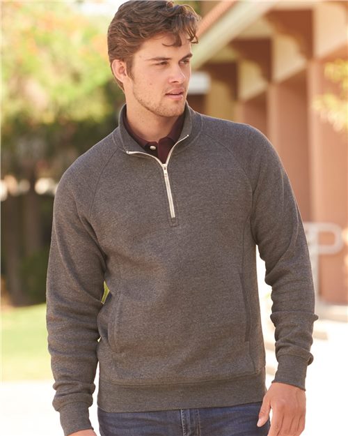 J. America - Triblend Quarter-Zip Sweatshirt - 8869