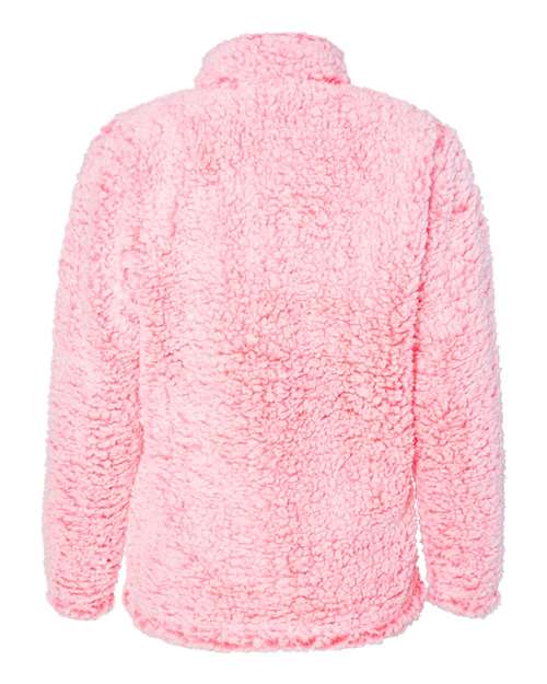 J. America - Women’s Epic Sherpa Quarter-Zip Pullover - 8451