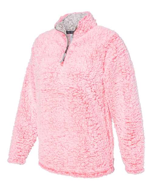 J. America - Women’s Epic Sherpa Quarter-Zip Pullover - 8451